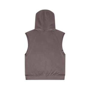 IREP Oversized Washed Sleeveless Hoodie - Brown PODpartner 