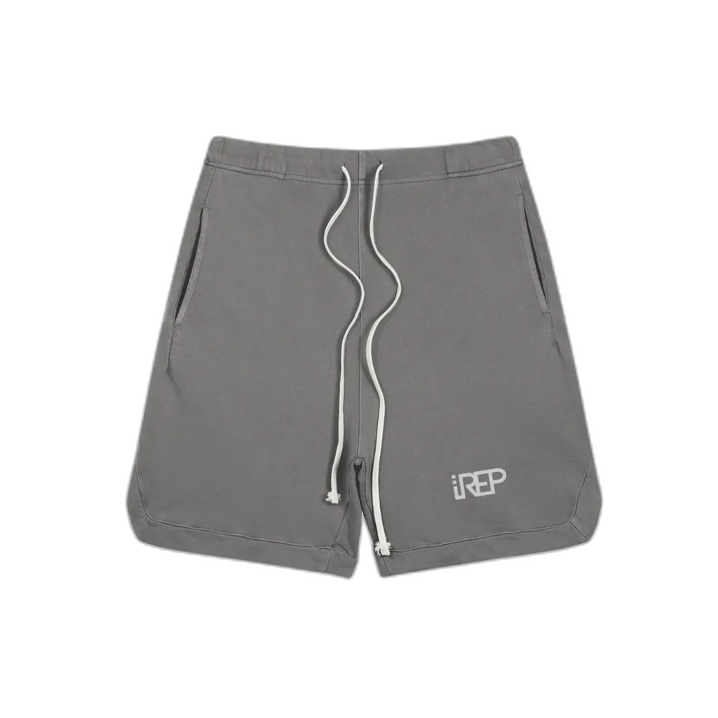 IREP Washed Effect Sweat Shorts - Dark Gray PODpartner 