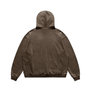 IREP Super Heavyweight Oversized Faded Hoodie - Brown PODpartner 