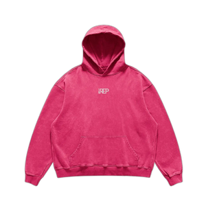 IREP Super Heavyweight Oversized Faded Hoodie - Dark Pink PODpartner 