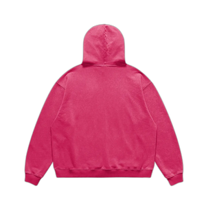 IREP Super Heavyweight Oversized Faded Hoodie - Dark Pink PODpartner 