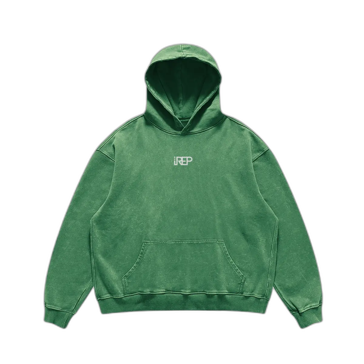 IREP Super Heavyweight Oversized Faded Hoodie - Cactus Green PODpartner 