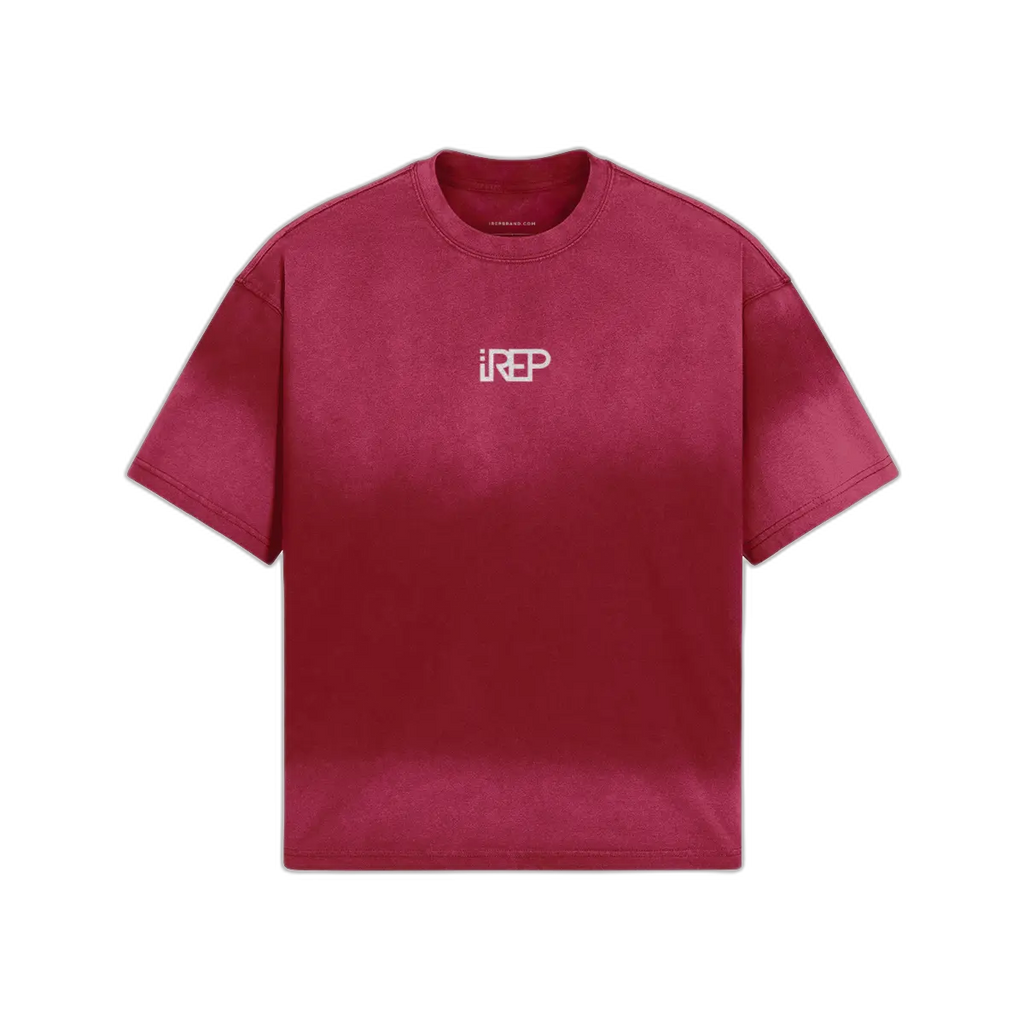 IREP Boxy Tie-dyed T-Shirt - Cardinal PODpartner 