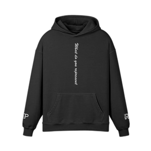 IREP Super Heavyweight Oversized Retro Hoodie - Faded Black PODpartner 