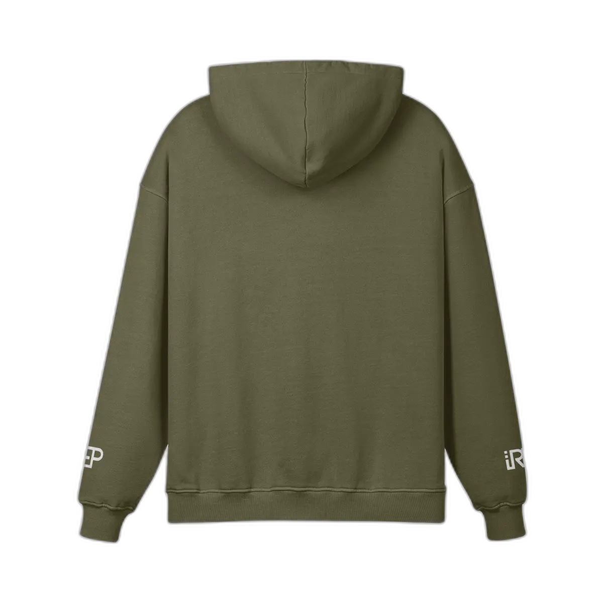 IREP Super Heavyweight Oversized Retro Hoodie - Olive Green PODpartner 