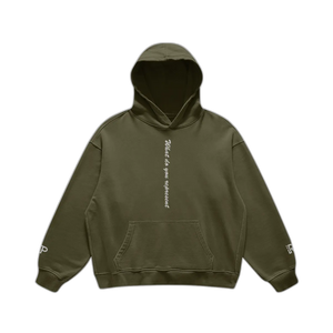 IREP Super Heavyweight Oversized Retro Hoodie - Olive Green PODpartner 