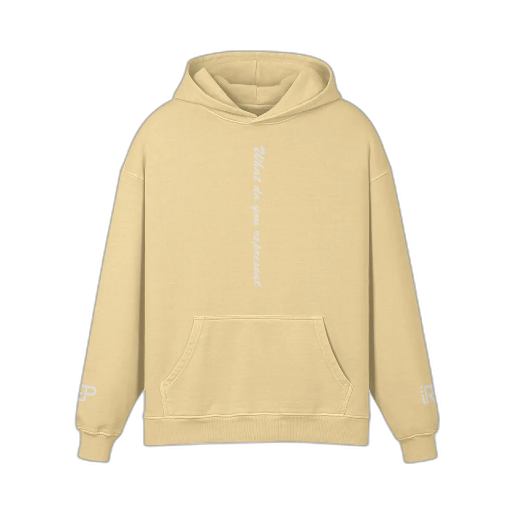 IREP Super Heavyweight Oversized Retro Hoodie - Desert Sand PODpartner 