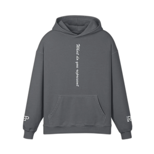 IREP Super Heavyweight Oversized Retro Hoodie - Carbon Gray PODpartner 