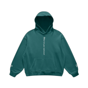 IREP Super Heavyweight Oversized Retro Hoodie - Blueish Green PODpartner 