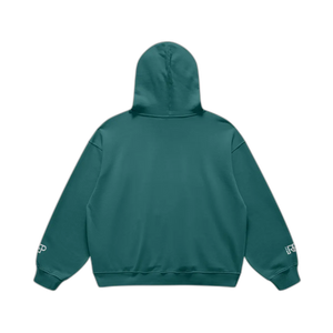 IREP Super Heavyweight Oversized Retro Hoodie - Blueish Green PODpartner 