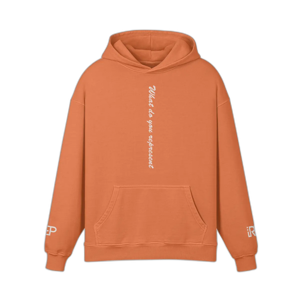 IREP Super Heavyweight Oversized Retro Hoodie - Copper Red PODpartner 