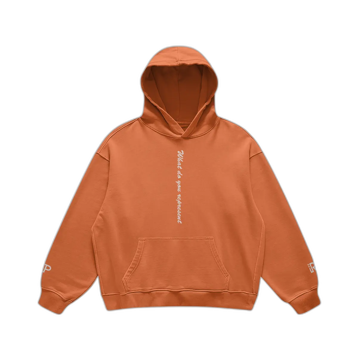 IREP Super Heavyweight Oversized Retro Hoodie - Copper Red PODpartner 