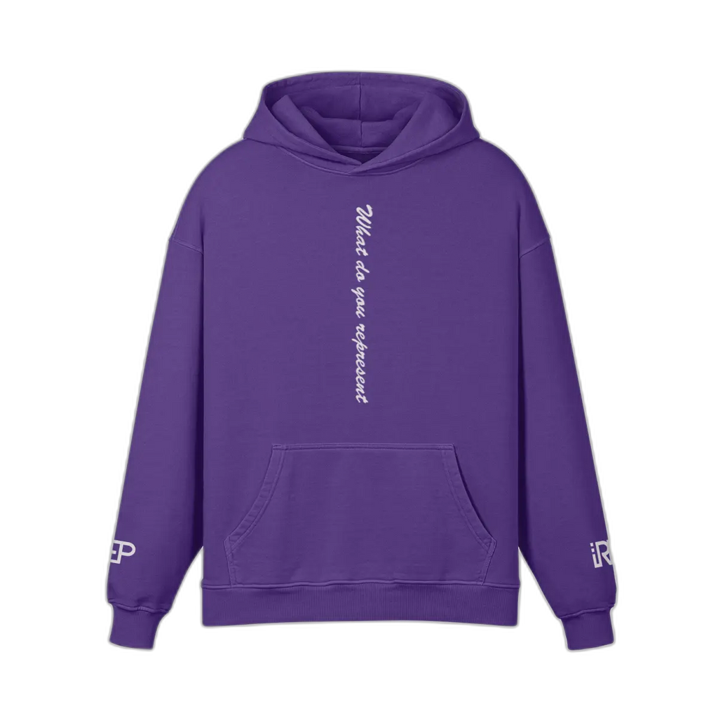 IREP Super Heavyweight Oversized Retro Hoodie - Purple Haze PODpartner 