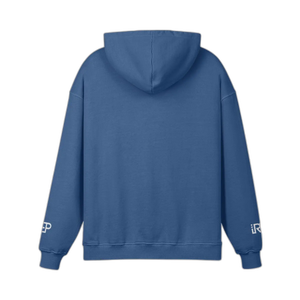 IREP Super Heavyweight Oversized Retro Hoodie - Kashmir Blue PODpartner 