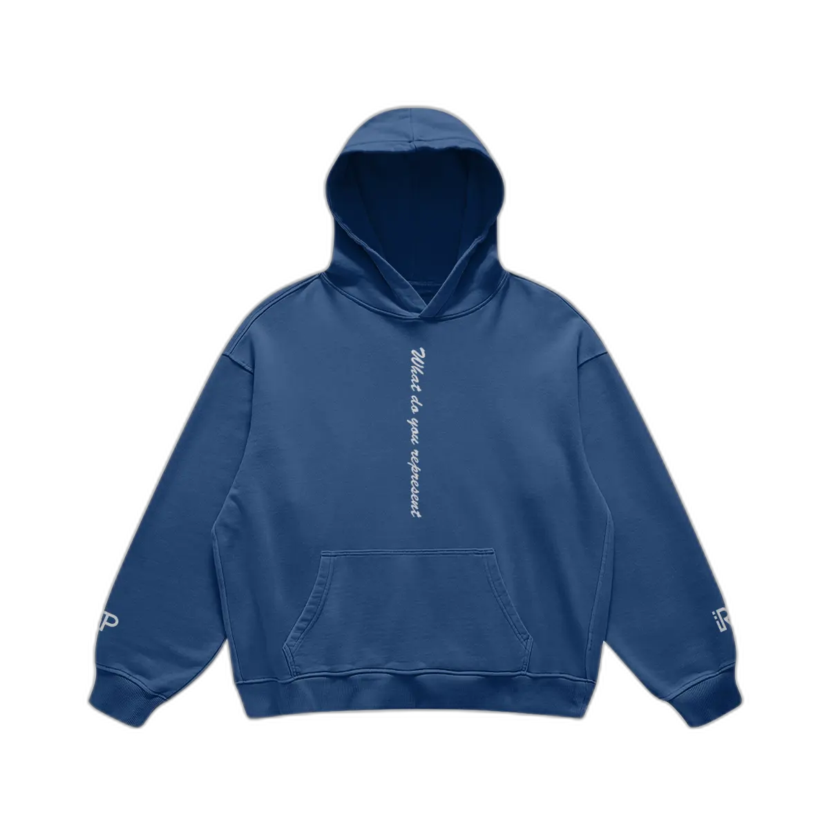 IREP Super Heavyweight Oversized Retro Hoodie - Kashmir Blue PODpartner 