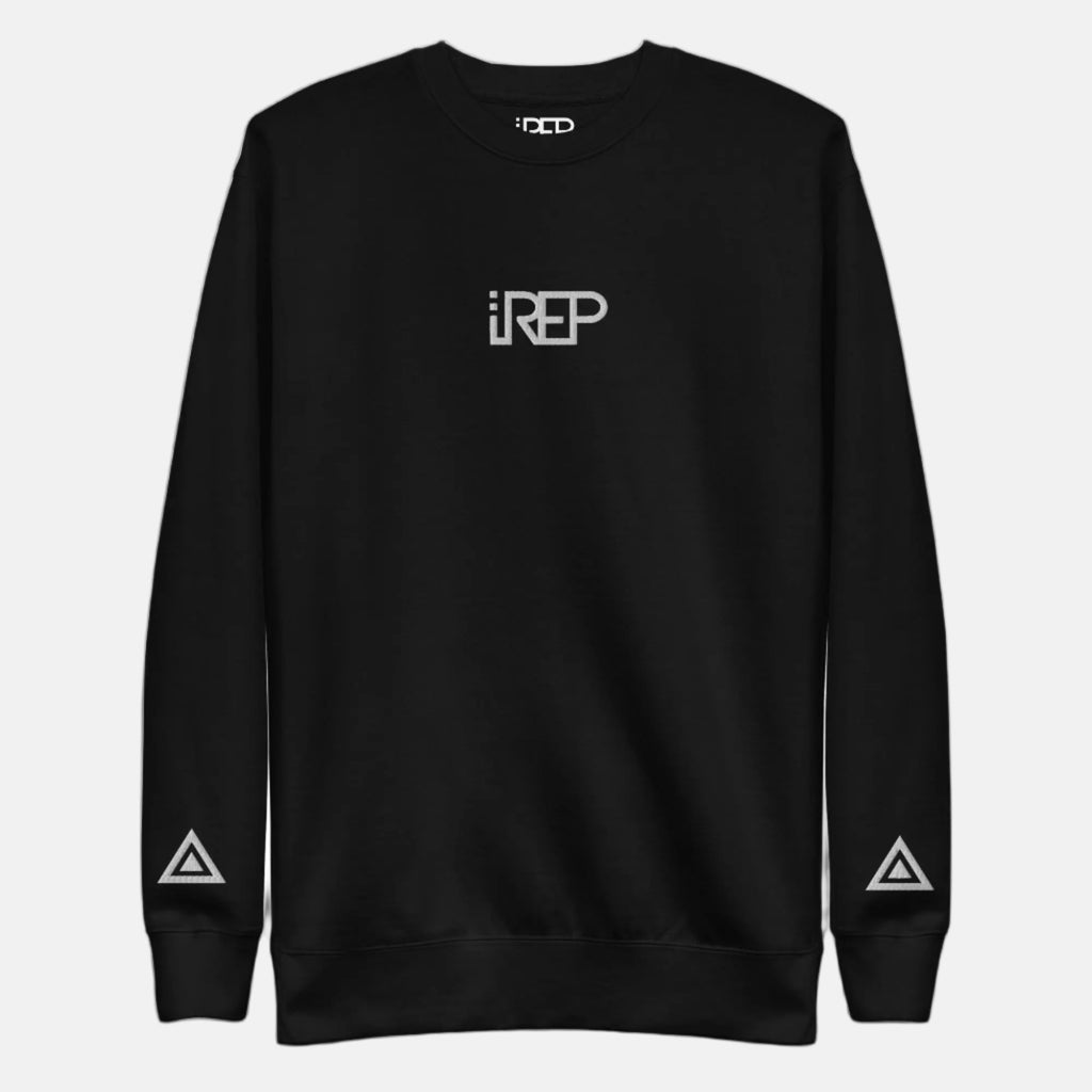 IREP Middle Logo Sweatshirt - Black/White - iRepBrand