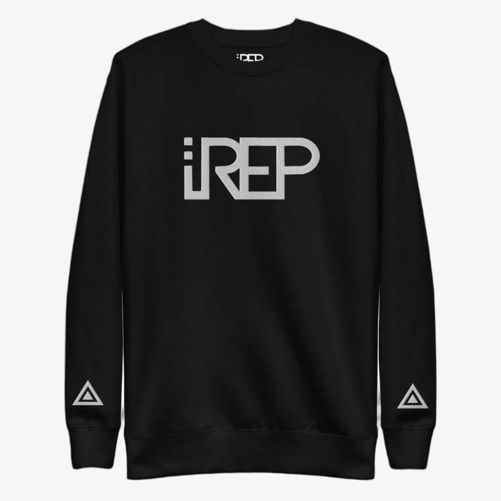 IREP Middle Large Logo Sweatshirt - Black/White - iRepBrand