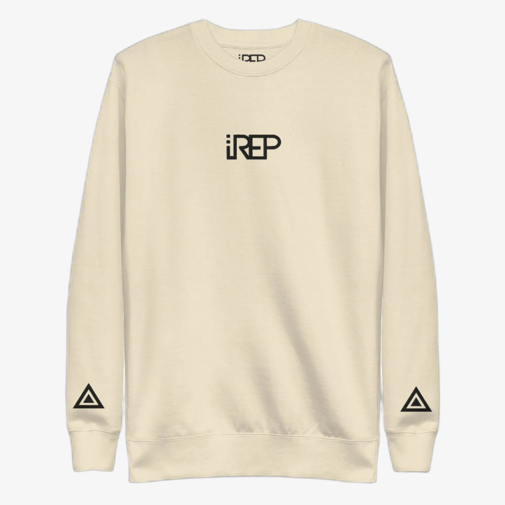 IREP Middle Logo Sweatshirt - Bone/Black - iRepBrand