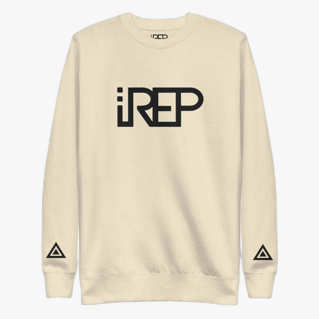 IREP Middle Large Logo Sweatshirt - Bone/Black - iRepBrand