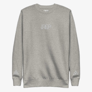 IREP Middle Logo Sweatshirt - Gray/White - iRepBrand