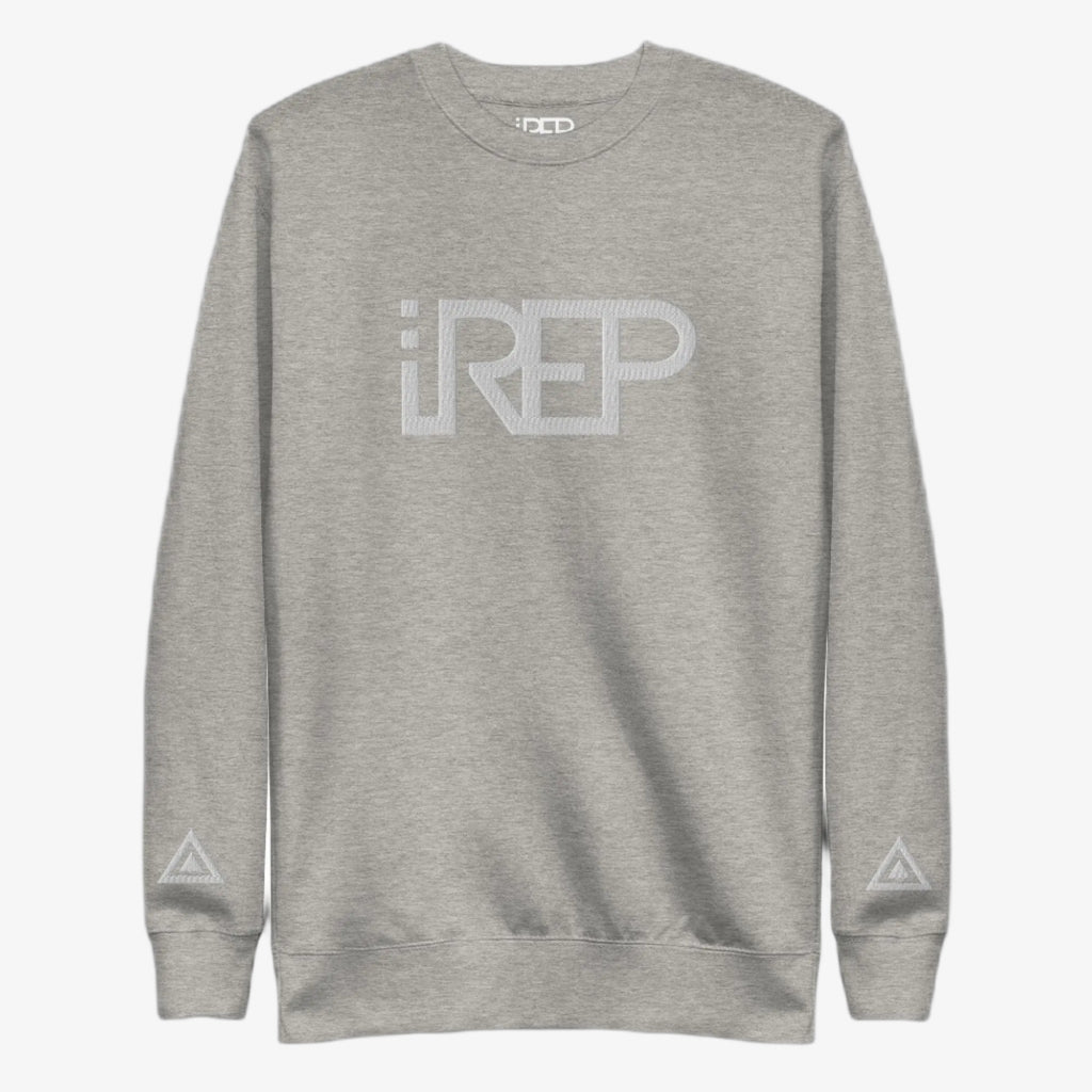 IREP Middle Large Logo Sweatshirt - Gray/White - iRepBrand