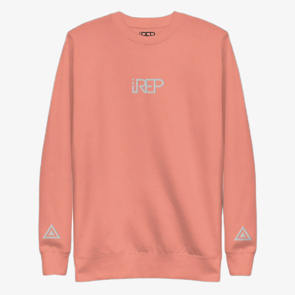 IREP Middle Logo Sweatshirt - Rose/White - iRepBrand