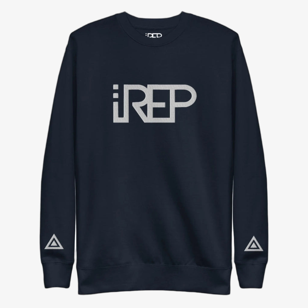 IREP Middle Large Logo Sweatshirt - Navy Blue/White - iRepBrand