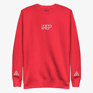 IREP Middle Logo Sweatshirt - Red/White - iRepBrand