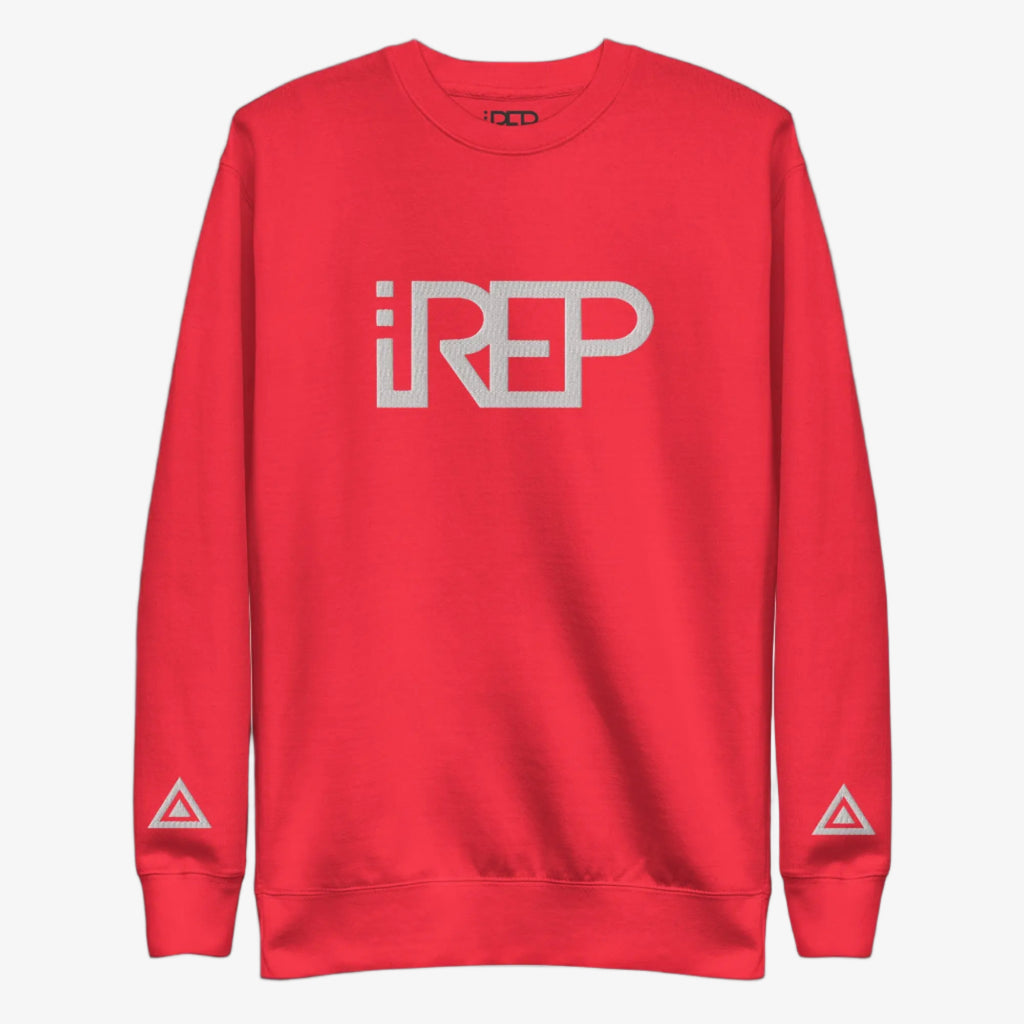 IREP Middle Large Logo Sweatshirt - Red/White - iRepBrand