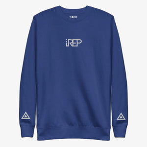 IREP Middle Logo Sweatshirt - Blue/White - iRepBrand