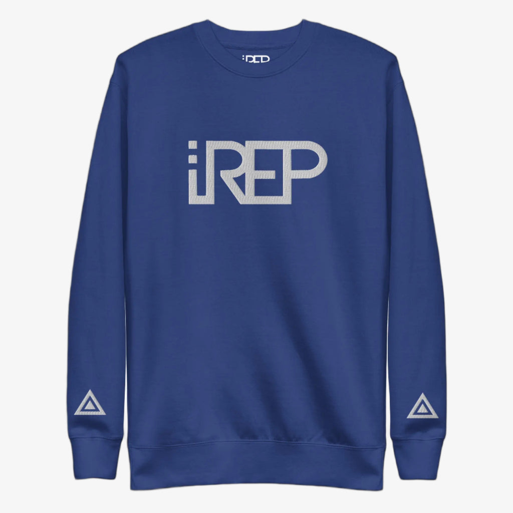 IREP Middle Large Logo Sweatshirt - Blue/White - iRepBrand